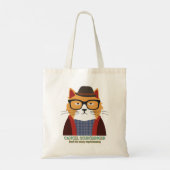 Tote Bag Le chat de Schrodinger (Dos)