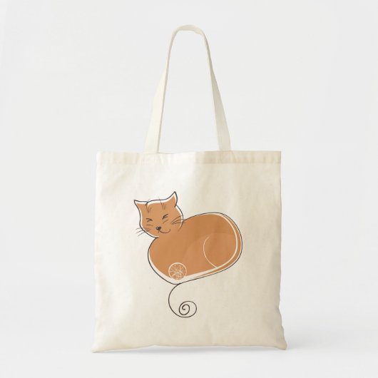 Tote Bag Le chat - gingembre (Devant)