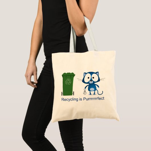 Tote Bag Le chat réutilisent (Devant (produit))