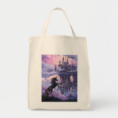 Tote Bag Le château de Unicorn (Devant)