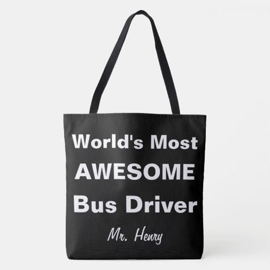 Tote Bag Le chauffeur du bus le plus impressionnant du (Devant)