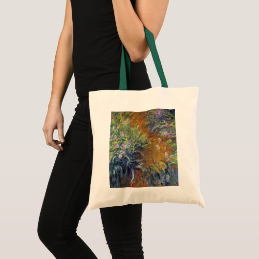 Tote Bag Le chemin à travers les Irises par Claude Monet (Devant (produit))