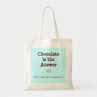 Tote Bag Le chocolat est la réponse