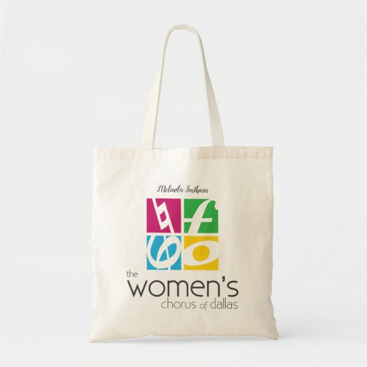 Tote Bag Le choeur des femmes du logo de Dallas (Devant)