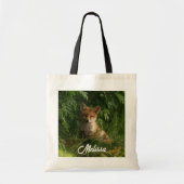 Tote Bag Le chou renard dans une forêt verte (Devant)