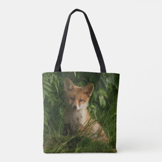 Tote Bag Le chou renard dans une forêt verte (Dos)