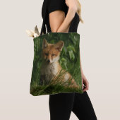 Tote Bag Le chou renard dans une forêt verte (De près)