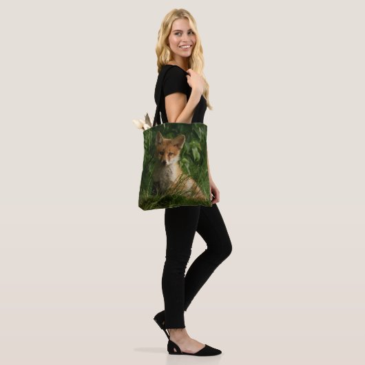 Tote Bag Le chou renard dans une forêt verte (Sur le modèle)