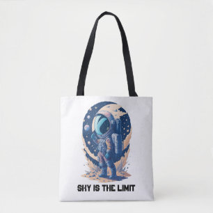 Tote Bag Le ciel est la limite avec l'astronaute