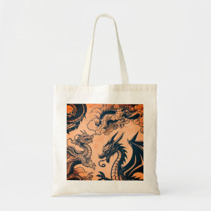 Tote Bag Le ciel orange de la guerre des dragons
