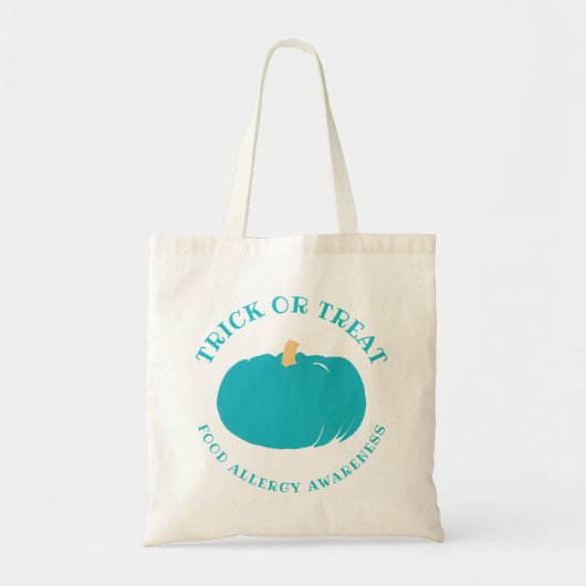 Tote Bag Le citrouille turquoise badine la conscience (Devant)