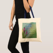 Tote Bag Le coeur d'une femme - zantedeschia (Devant (produit))