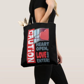 Tote Bag Le coeur ouvert, l'amour peut entrer (Saint-Valent