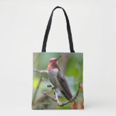 Tote Bag Le colibri d'Anna sur le prunier (Devant)