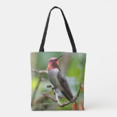 Tote Bag Le colibri d'Anna sur le prunier (Dos)