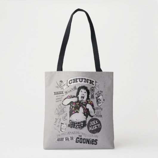 Tote Bag Le Collage Retro de Goonies Chunk (Devant)