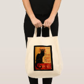 Tote Bag Le Conversation Noir de Steinlen (Devant (produit))