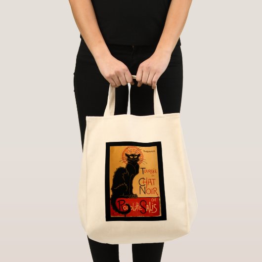 Tote Bag Le Conversation Noir de Steinlen (Devant (produit))