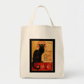 Tote Bag Le Conversation Noir de Steinlen (Devant)