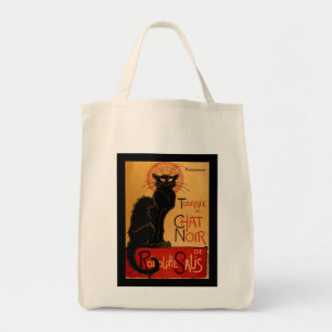 Tote Bag Le Conversation Noir de Steinlen