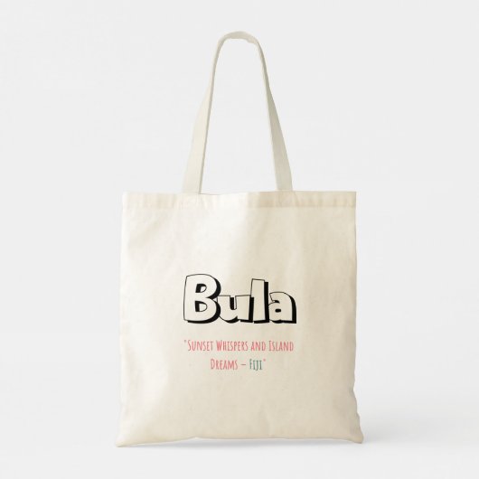 Tote Bag "Le coucher de soleil et les rêves des îles - Fidj (Dos)