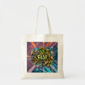 Tote Bag "Le coucher de soleil et les rêves des îles - Fidj (Devant)