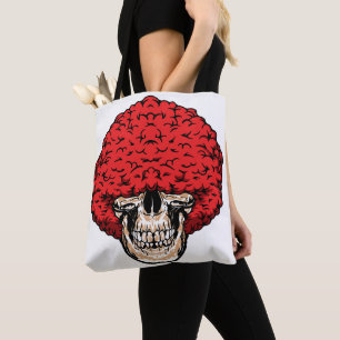 Tote Bag Le crâne d'Afro-Man : Abondante chevelure rousse b
