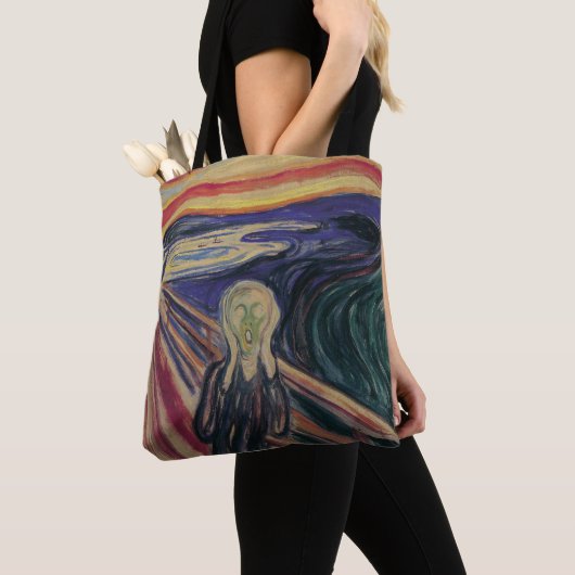 Tote Bag Le Cri d'Edvard Munch, Expressionnisme Vintage (De près)