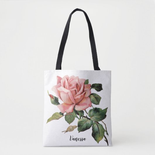 Tote Bag Le cru s'est levé avec le nom (Devant)