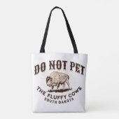 Tote Bag Le Dakota du Sud ne pas familiariser avec le bison (Dos)