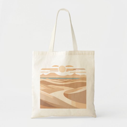 Tote Bag Le désert géométrique (Devant)
