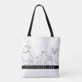 Tote Bag Le design de la chauve-souris de Nicole.  (Dos)