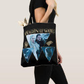 Tote Bag Le Dragon et le Wolf Daenerys & Jon Graphic (De près)