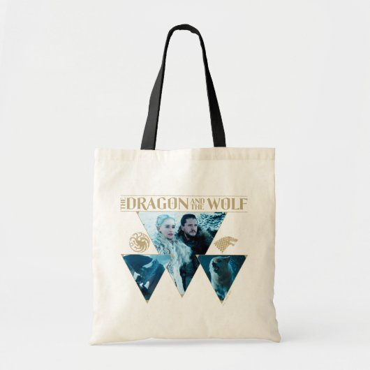 Tote Bag Le Dragon et le Wolf Daenerys & Jon Graphic (Devant)