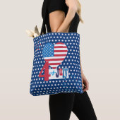 Tote Bag Le Drapeau américain 4 juillet design personnalisé (De près)