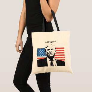 Tote Bag Le drapeau américain de Donald Trump ajoutent le