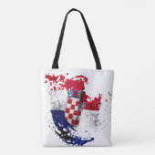 Tote Bag le drapeau de la Croatie (Dos)