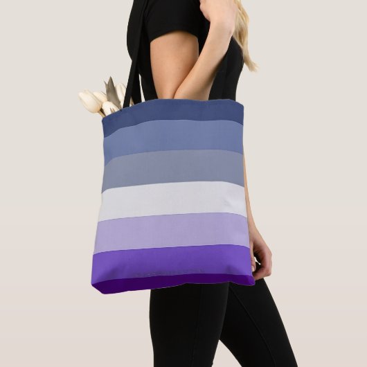 Tote Bag Le drapeau de la fierté lesbienne butch de Slipper (De près)