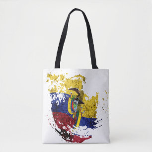 Tote Bag le drapeau de l'Equateur