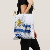 Tote Bag le drapeau de l'Uruguay (De près)