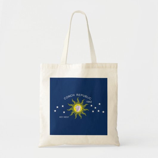 Tote Bag Le drapeau de République de conque (Devant)