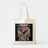 Tote Bag Le drapeau de Trump 2024 reprend l'Amérique hommes (Dos)