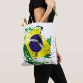 Tote Bag le drapeau du Brésil (De près)