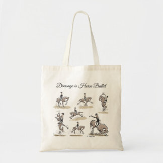 Tote Bag Le dressage est ballet Fourre-tout de cheval