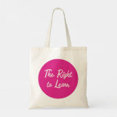 Tote Bag Le droit d'apprendre (Dos)