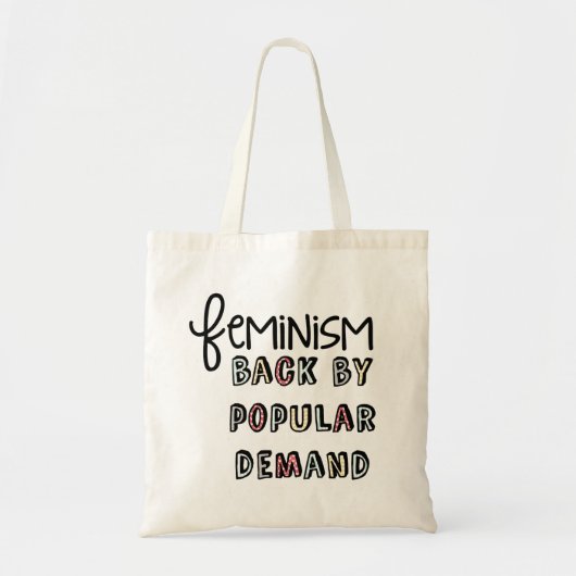 Tote Bag Le féminisme : De retour par le budget populaire (Devant)
