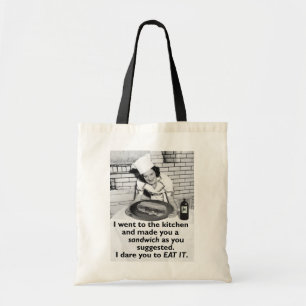 Tote Bag Le féministe drôle me font un sandwich
