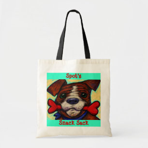 Tote Bag Le festin de chien du nom d'animal familier