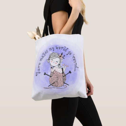 Tote Bag Le fil fait mon monde (De près)
