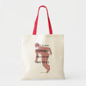 Tote Bag Le Flash | Silhouette du devis "Expression vide" (Devant)